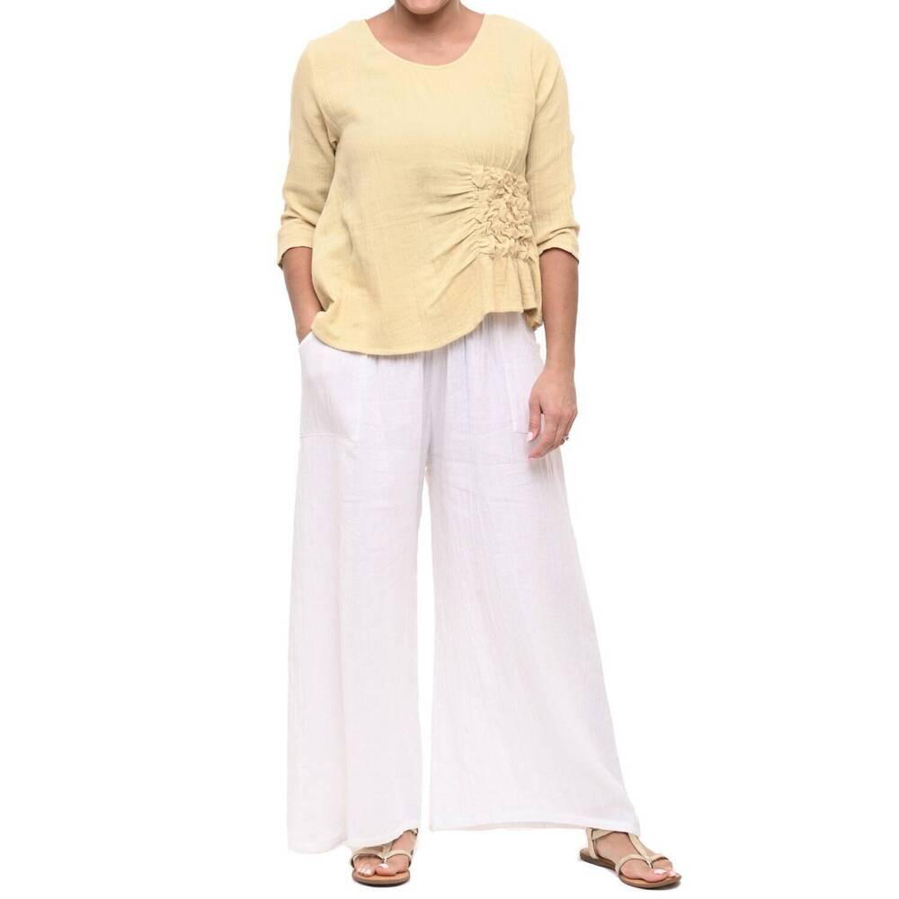 NEW TULIP CLOTHING olga pullover sweater in yellow
